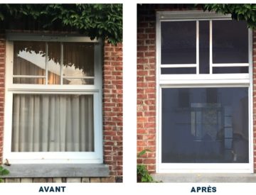 Châssis PVC guillotine, l’avant / après très bluffant!!