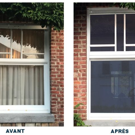 Châssis PVC guillotine, l’avant / après très bluffant!!